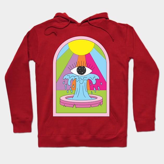 Fantasy Eye Fountain Hoodie by fernandaffp